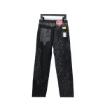 Louis Vuitton joint NIGO patchwork contrast color Jeans