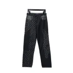 Louis Vuitton joint NIGO patchwork contrast color Jeans
