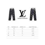  Louis Vuitton NIGOX joint checkerboard full print Jeans 1