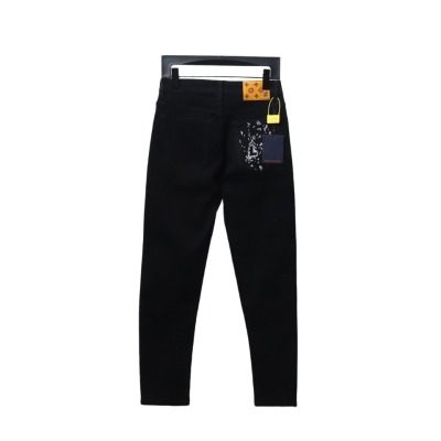  Louis Vuitton scattered embroidery Jeans 02