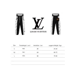  Louis Vuitton side monogram logo patchwork Pants