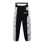  Louis Vuitton side monogram logo patchwork Pants