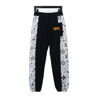  Louis Vuitton side monogram logo patchwork Pants 02
