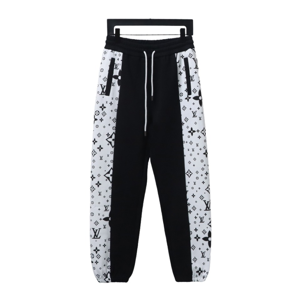 Louis Vuitton side monogram logo patchwork Pants