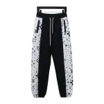  Louis Vuitton side monogram logo patchwork Pants