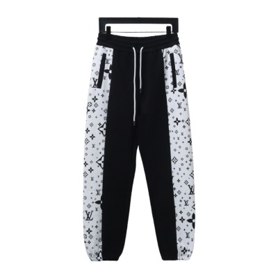  Louis Vuitton side monogram logo patchwork Pants 01