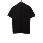  Louis Vuitton signature letter embroidery POLO black