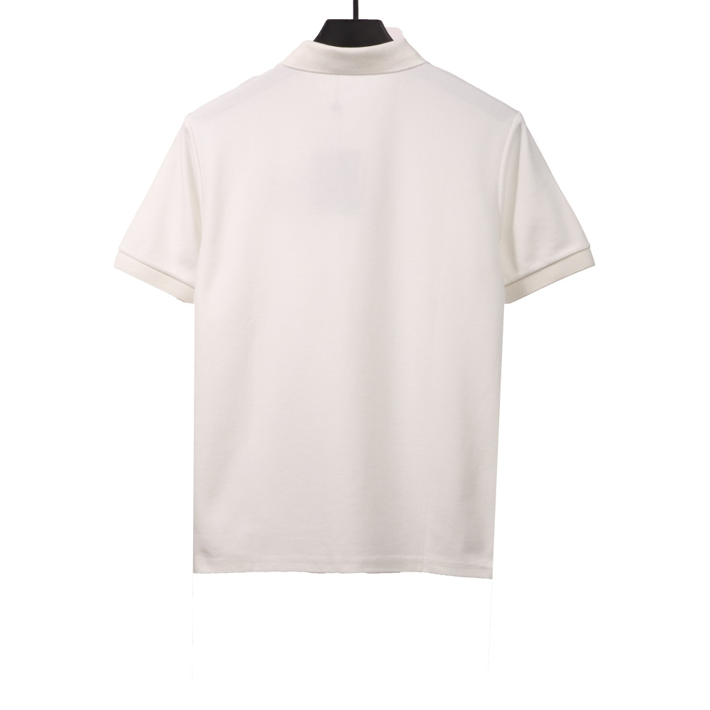 Louis Vuitton signature letter embroidery POLO white