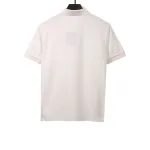  Louis Vuitton signature letter embroidery POLO white
