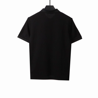 Louis Vuitton small logo embroidery POLO black 02