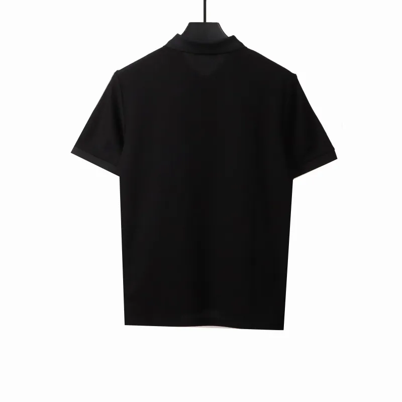 Louis Vuitton small logo embroidery POLO black
