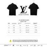 Louis Vuitton small logo embroidery POLO black