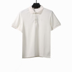 Louis Vuitton small logo embroidery POLO white