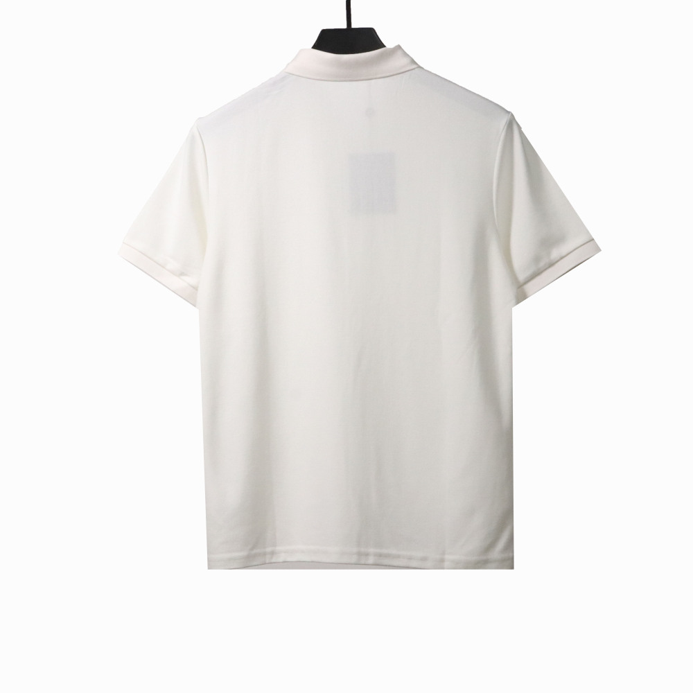 Louis Vuitton small logo embroidery POLO white