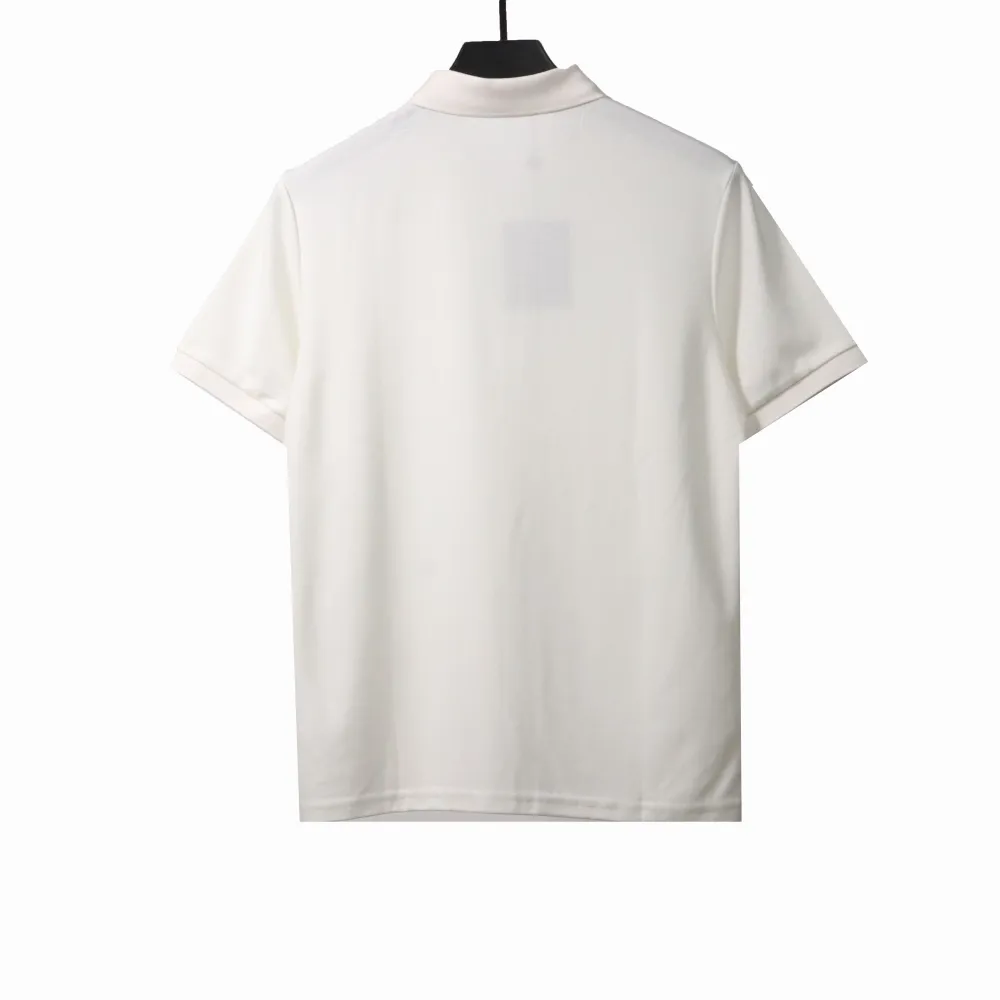  Louis Vuitton small logo embroidery POLO white