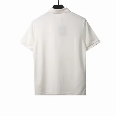 Louis Vuitton small logo embroidery POLO white 02