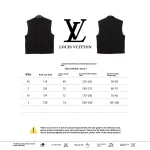 Louis Vuitton three-dimensional checkerboard cotton Vest Down Jacket black
