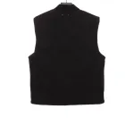 Louis Vuitton three-dimensional checkerboard cotton Vest Down Jacket black