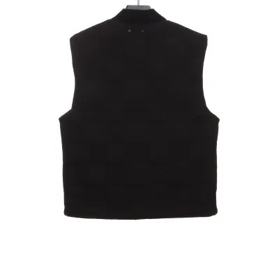 Louis Vuitton three-dimensional checkerboard cotton Vest Down Jacket black 02