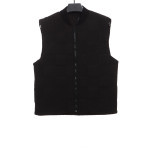  Louis Vuitton three-dimensional checkerboard cotton Vest Down Jacket black