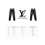  Louis Vuitton washed monogram torn Jeans