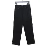 Louis Vuitton white embossed Jeans work pants