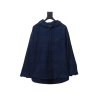 Balenciaga23AW flannel plaid hooded jacket