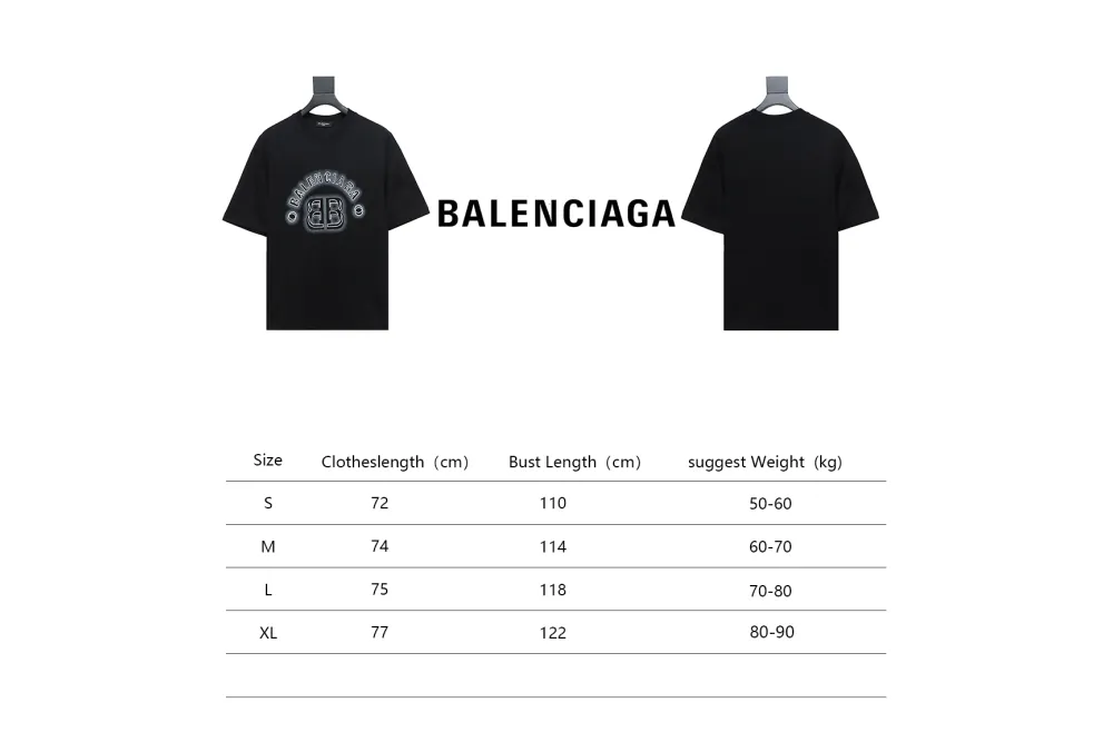  Balenciaga 24ss 3D Stereo Letter Printed T-Shirts 1