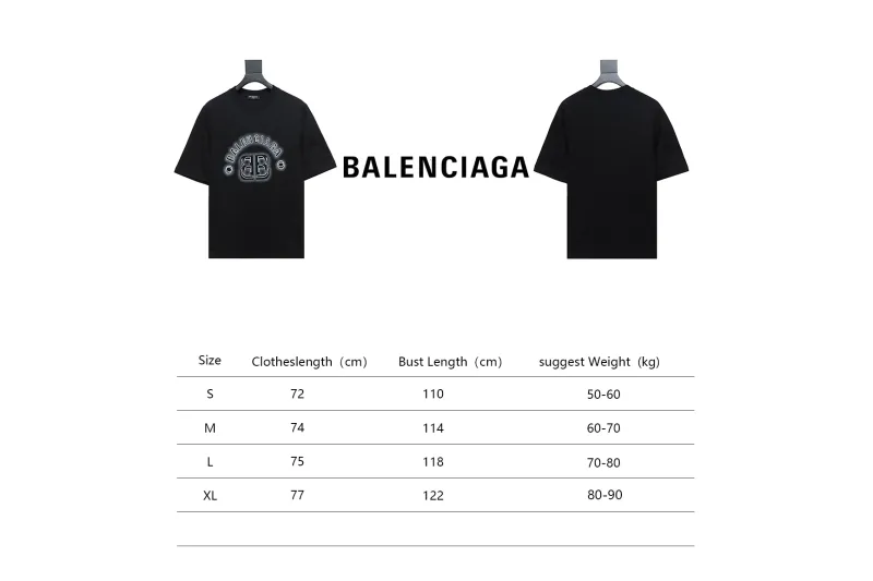  Balenciaga 24ss 3D Stereo Letter Printed T-Shirts 1