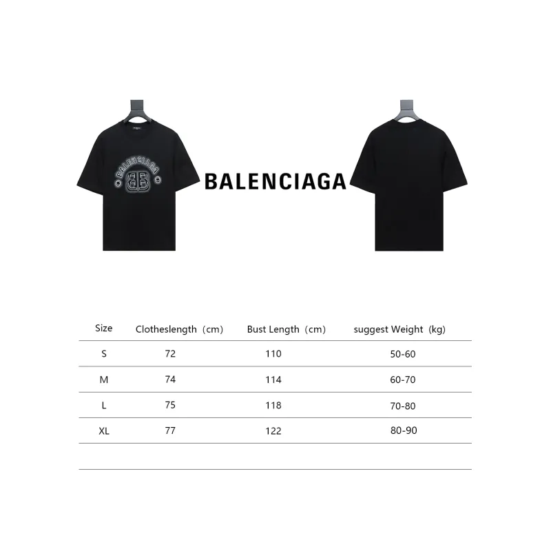  Balenciaga 24ss 3D Stereo Letter Printed T-Shirts 1