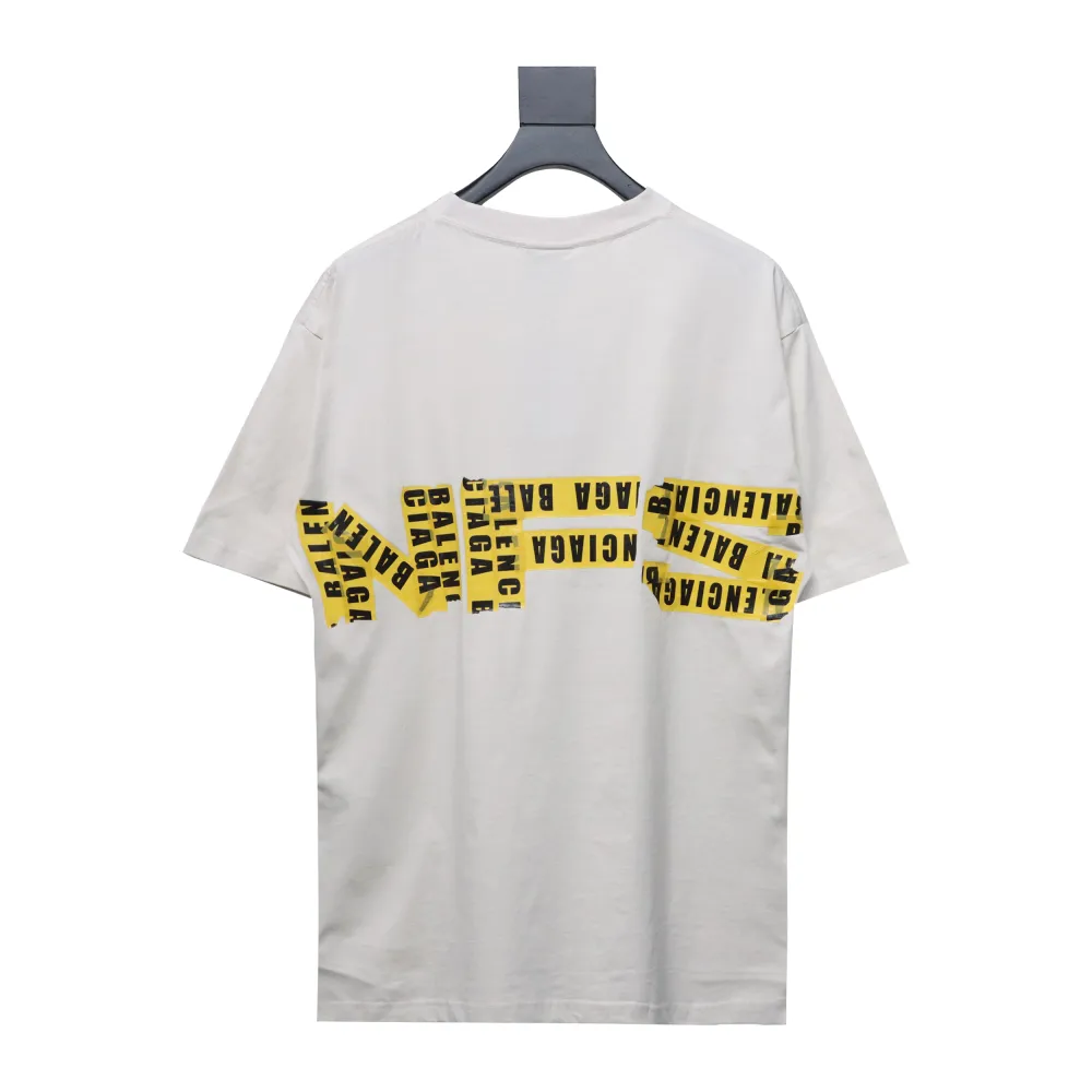  Balenciaga 24ss collection print back tape print T-Shirts 1