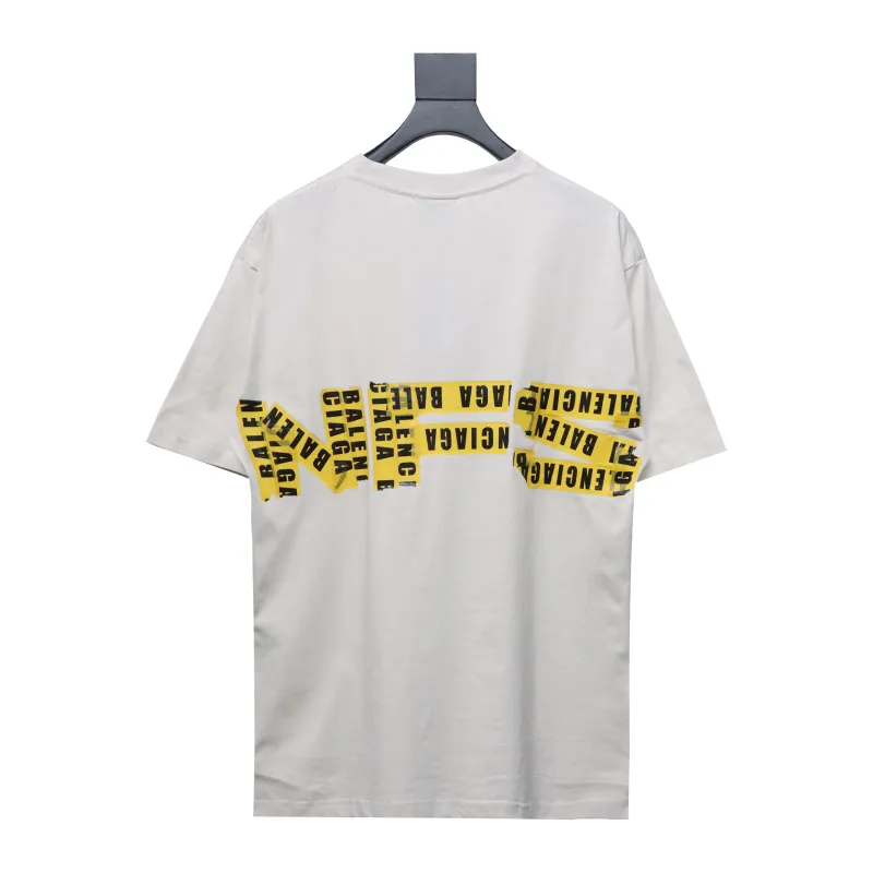  Balenciaga 24ss collection print back tape print T-Shirts 1
