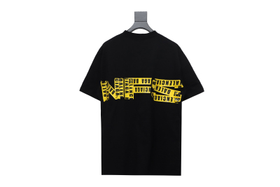  Balenciaga 24ss Gathering Print Back Tape Printed T-Shirts 2 02