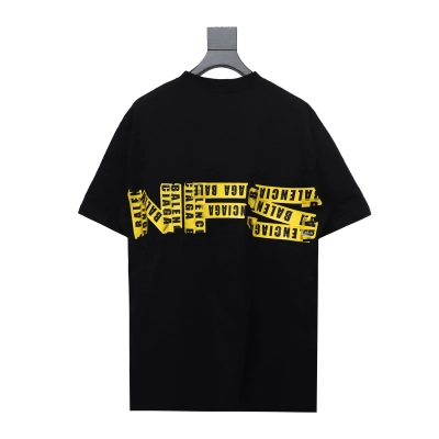 Balenciaga 24ss Gathering Print Back Tape Printed T-Shirts 2 02