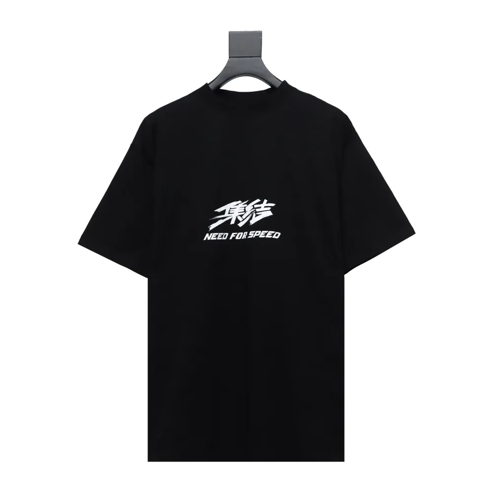  Balenciaga 24ss Gathering Print Back Tape Printed T-Shirts 2