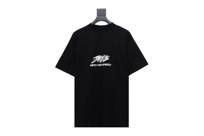  Balenciaga 24ss Gathering Print Back Tape Printed T-Shirts 2 01