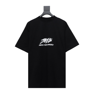 Balenciaga 24ss Gathering Print Back Tape Printed T-Shirts 2 01