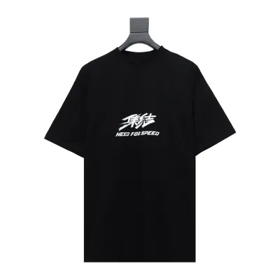  Balenciaga 24ss Gathering Print Back Tape Printed T-Shirts 2 01