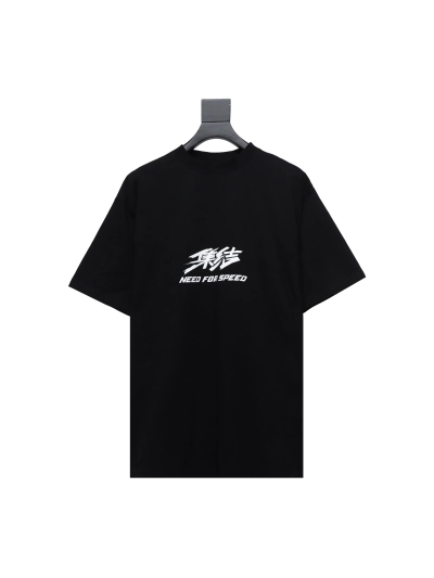  Balenciaga 24ss Gathering Print Back Tape Printed T-Shirts 2 01
