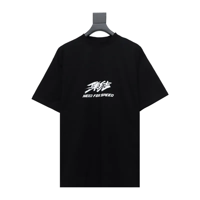 Balenciaga 24ss Gathering Print Back Tape Printed T-Shirts 2