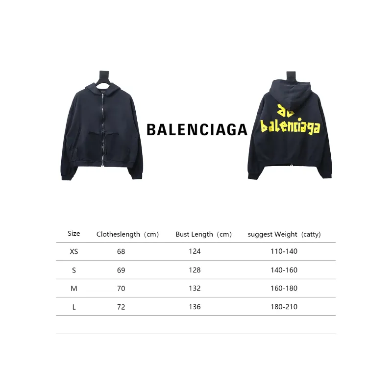 Balenciaga 24SS tape zipper jacket