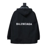  Balenciaga BLCG 23 hooded stand-up collar with letters on the back Windbreaker Jacket 1