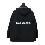 Balenciaga BLCG 23 hooded stand-up collar with letters on the back Windbreaker Jacket 1