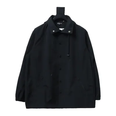 Balenciaga BLCG 23 hooded stand-up collar with letters on the back Windbreaker Jacket 1 01