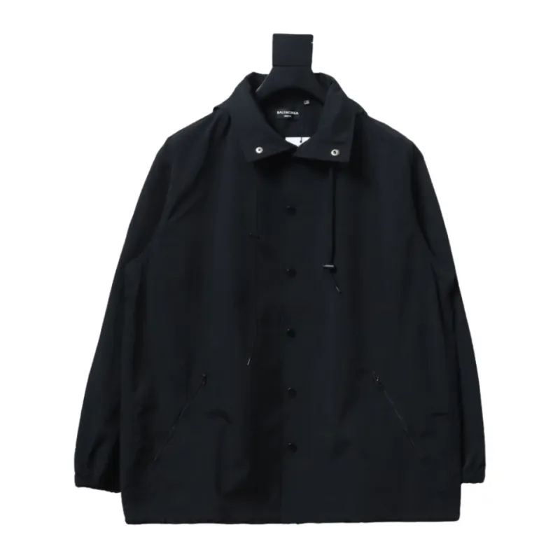 Balenciaga BLCG 23 hooded stand-up collar with letters on the back Windbreaker Jacket 1