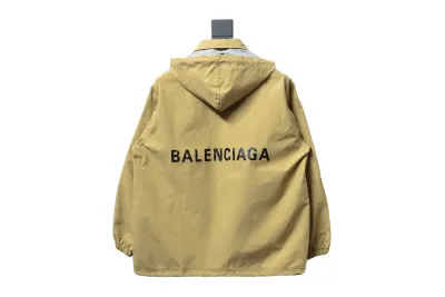  Balenciaga BLCG 23 hooded stand-up collar with letters on the back Windbreaker Jacket 2 02