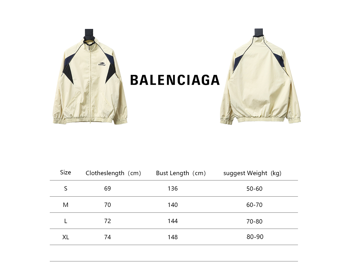 Balenciaga BLCG 23FW catwalk style splicing sports 3B suit jacket 2