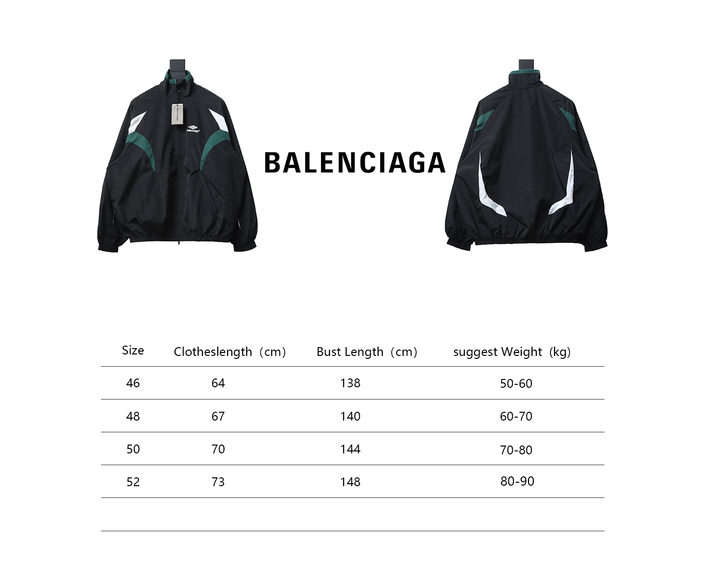 Balenciaga BLCG 23FW catwalk style splicing sports suit jacket