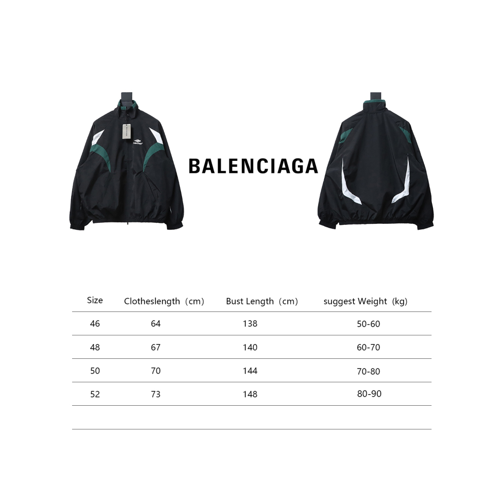  Balenciaga BLCG 23FW catwalk style splicing sports suit jacket