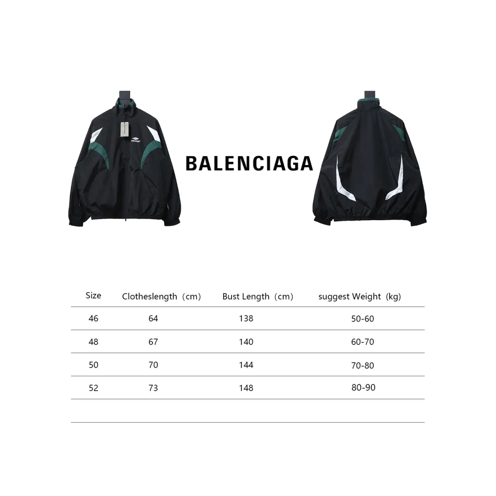 Balenciaga BLCG 23FW catwalk style splicing sports suit jacket